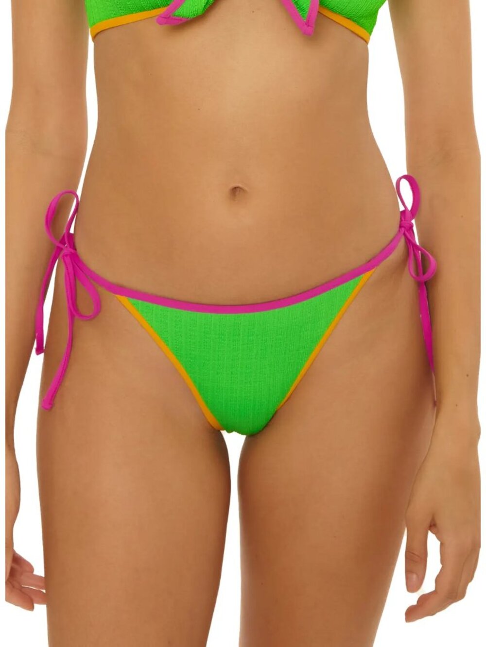 BECCA CRINKLE CRUSH COLOR BLOCK TIE SIDE BOTTOM IN SIZE MEDIUM